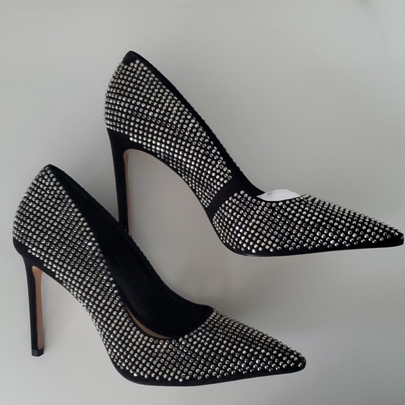 NWT SCHUTZ Lou Crystal & Rhinestones Pump 6.5 B - Picture 6 of 6